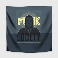 Скатерть для стола Fuck Society, цвет: 3D-принт