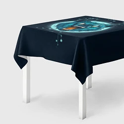 Скатерть для стола Космический медведь, цвет: 3D-принт — фото 2