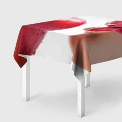 Скатерть для стола Яблоко и губы, цвет: 3D-принт — фото 2