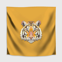 Скатерть для стола Геометрический тигр, цвет: 3D-принт