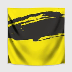 Скатерть для стола Чёрно-жёлтый, цвет: 3D-принт