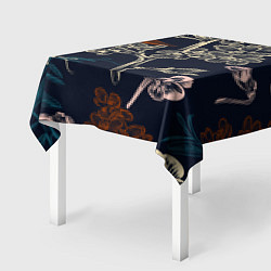 Скатерть для стола Цветочный pattern, цвет: 3D-принт — фото 2