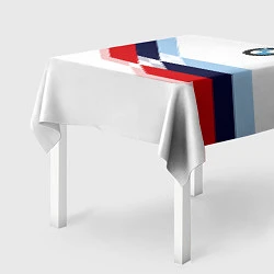 Скатерть для стола BMW БМВ WHITE, цвет: 3D-принт — фото 2