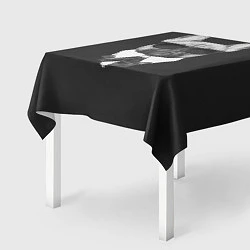 Скатерть для стола Бульдог в черном, цвет: 3D-принт — фото 2