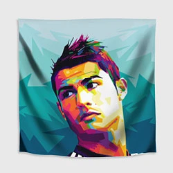 Скатерть для стола Cristiano Ronaldo Art, цвет: 3D-принт