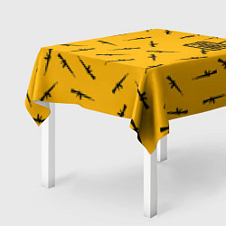 Скатерть для стола PUBG: Yellow Weapon, цвет: 3D-принт — фото 2