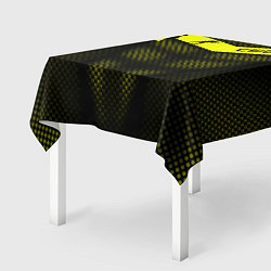 Скатерть для стола CS:GO Yellow Carbon, цвет: 3D-принт — фото 2