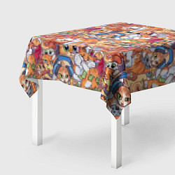 Скатерть для стола Котобомбинг, цвет: 3D-принт — фото 2