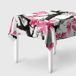 Скатерть для стола Цветущая сакура, цвет: 3D-принт — фото 2