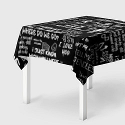 Скатерть для стола BILLIE EILISH BLACK, цвет: 3D-принт — фото 2