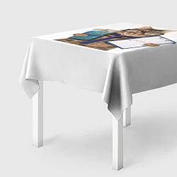 Скатерть для стола Кот в очках, цвет: 3D-принт — фото 2