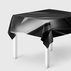 Скатерть для стола GEOMETRY STRIPES BLACK & WHITE, цвет: 3D-принт — фото 2