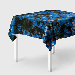Скатерть для стола Поле синих цветов фиалки лето, цвет: 3D-принт — фото 2