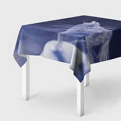 Скатерть для стола WOLF WHITE D, цвет: 3D-принт — фото 2