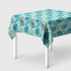 Скатерть для стола Тропический паттерн, монстера, цвет: 3D-принт — фото 2