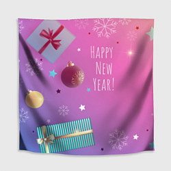 Скатерть для стола Happy New Year!, цвет: 3D-принт