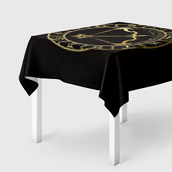 Скатерть для стола Стрелец в золотом стиле, цвет: 3D-принт — фото 2