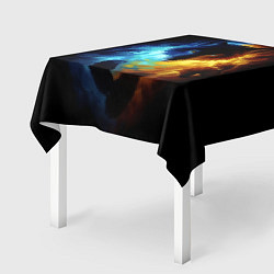 Скатерть для стола Волки в огне, цвет: 3D-принт — фото 2