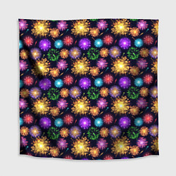 Скатерть для стола Новогодний Салют, цвет: 3D-принт