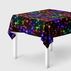 Скатерть для стола Разноцветное Сияние, цвет: 3D-принт — фото 2