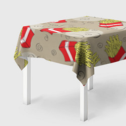 Скатерть для стола Фастфуд - Картошка фри, цвет: 3D-принт — фото 2
