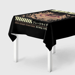Скатерть для стола Эрен Йегер Атака Титанов, цвет: 3D-принт — фото 2