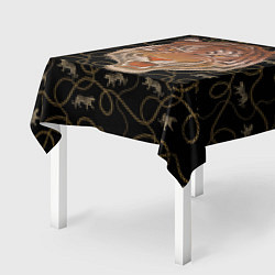 Скатерть для стола Морда тигра, цвет: 3D-принт — фото 2