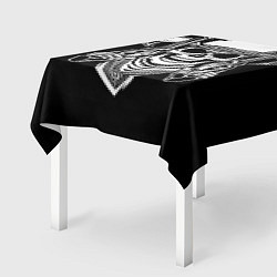 Скатерть для стола Череп ковбоя с пистолетами, цвет: 3D-принт — фото 2