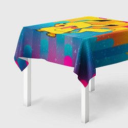 Скатерть для стола Уставший Пикачу, цвет: 3D-принт — фото 2