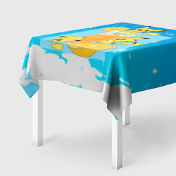 Скатерть для стола Пикачу в лимонаде, цвет: 3D-принт — фото 2
