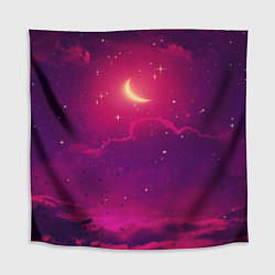 Скатерть для стола СКАЗОЧНАЯ НОЧЬ 2 КРАСНЫЙ, цвет: 3D-принт