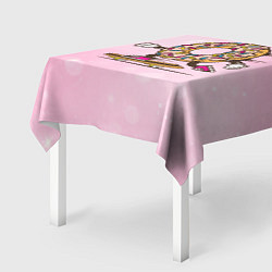 Скатерть для стола Пончик на скейте, цвет: 3D-принт — фото 2
