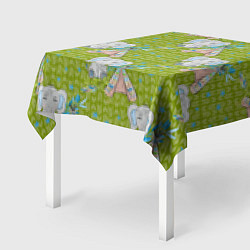 Скатерть для стола Слоник и вигвам, цвет: 3D-принт — фото 2