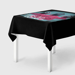 Скатерть для стола ИГРА В КАЛЬМАРА, СТРАЖИ ИГРЫ, цвет: 3D-принт — фото 2