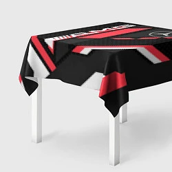 Скатерть для стола MERCEDES-BENZ AMG GEOMETRY STRIPES RED, цвет: 3D-принт — фото 2