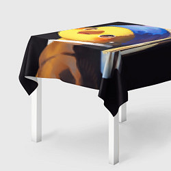 Скатерть для стола ПОПУГАЙ С жемчужной Сережкой, цвет: 3D-принт — фото 2