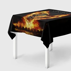 Скатерть для стола Викинги Огонь, цвет: 3D-принт — фото 2