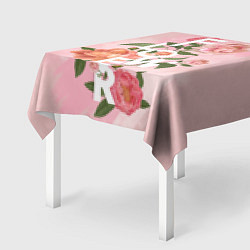 Скатерть для стола Pink Flower, цвет: 3D-принт — фото 2