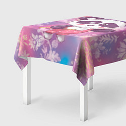 Скатерть для стола Милая панда детский, цвет: 3D-принт — фото 2