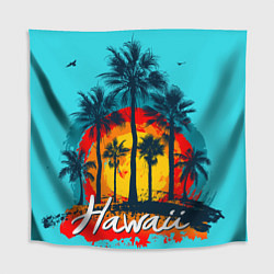 Скатерть для стола Hawaii Солнце, Пальмы, цвет: 3D-принт