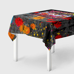 Скатерть для стола Бокс Санты и Индюка, цвет: 3D-принт — фото 2