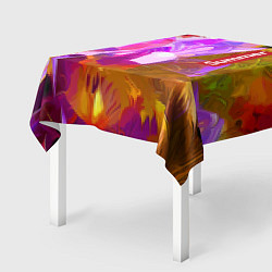 Скатерть для стола Красочный цветочный узор Лето Colorful Floral Patt, цвет: 3D-принт — фото 2