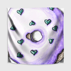 Скатерть для стола Сиреневый пончик, цвет: 3D-принт