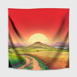 Скатерть для стола Дорога к солнцу, цвет: 3D-принт