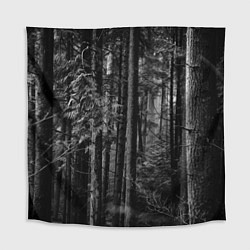 Скатерть для стола Темный жуткий лес, цвет: 3D-принт