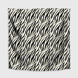 Скатерть для стола Тигровый полосатый узор-черные, бежевые полосы на, цвет: 3D-принт