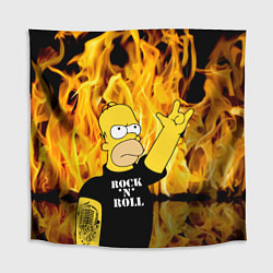 Скатерть для стола Homer Simpson - Rock n Roll!, цвет: 3D-принт