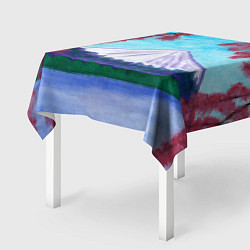Скатерть для стола Цветение сакуры Фудзияма, цвет: 3D-принт — фото 2