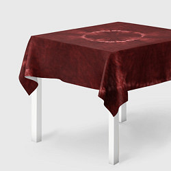 Скатерть для стола Красный круг тай-дай, цвет: 3D-принт — фото 2