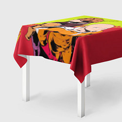 Скатерть для стола Сайтама и Генос, цвет: 3D-принт — фото 2